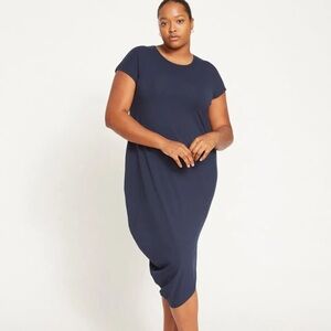 💙 NWT Universal Standard Iconic Geneva Dress Navy Blue S 14 16 💙